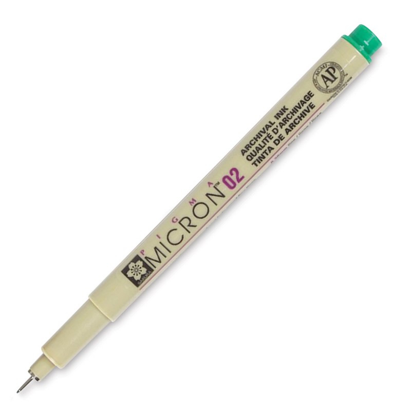 Sakura PIGMA MICRON 02 zelený 0,3mm