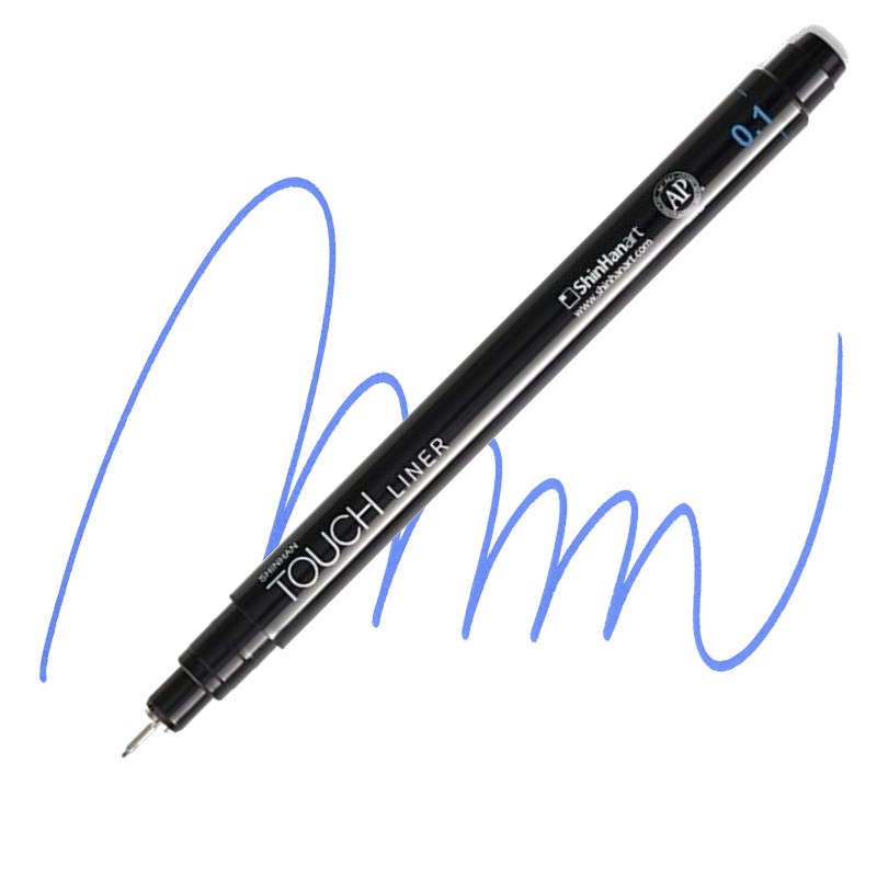 Technický liner TOUCH modrý 0,1mm