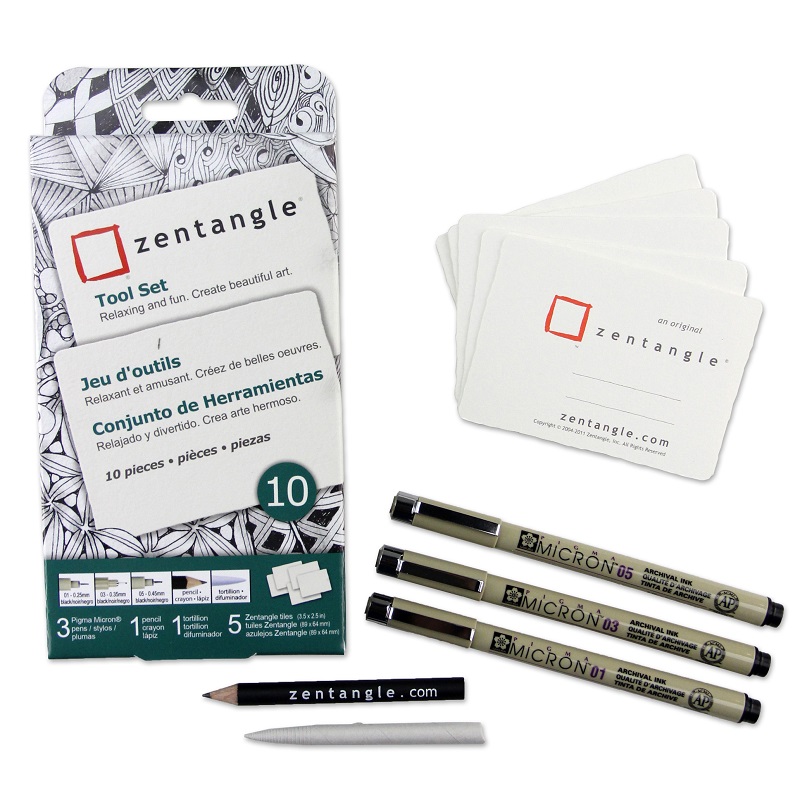 Sakura PIGMA MICRON Zentangle, set 10ks