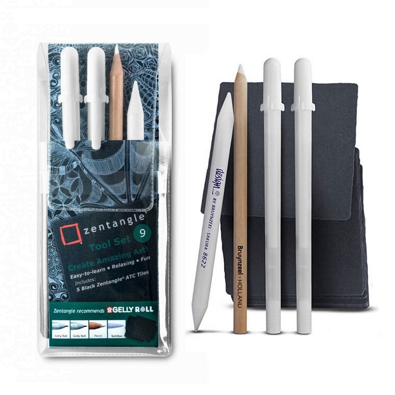 Sakura PIGMA MICRON Zentangle, set 9ks BLACK