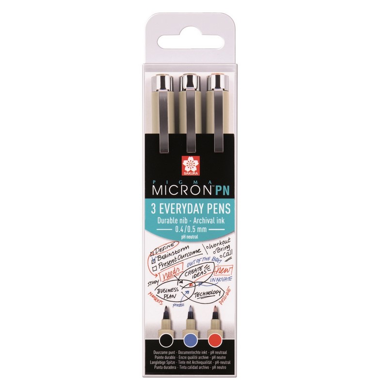 Sakura PIGMA MICRON "PN", set 3ks A - Office
