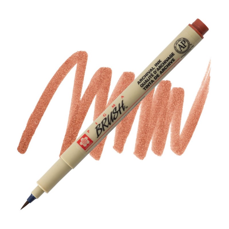 Sakura PIGMA MICRON BRUSH, hnědá