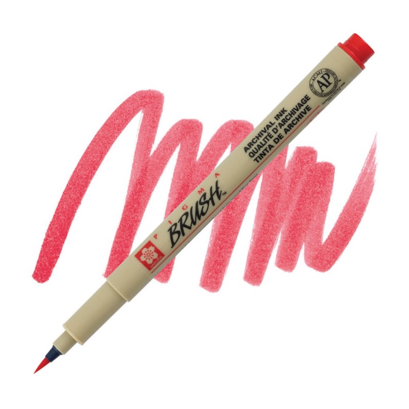 Sakura PIGMA MICRON BRUSH, červená