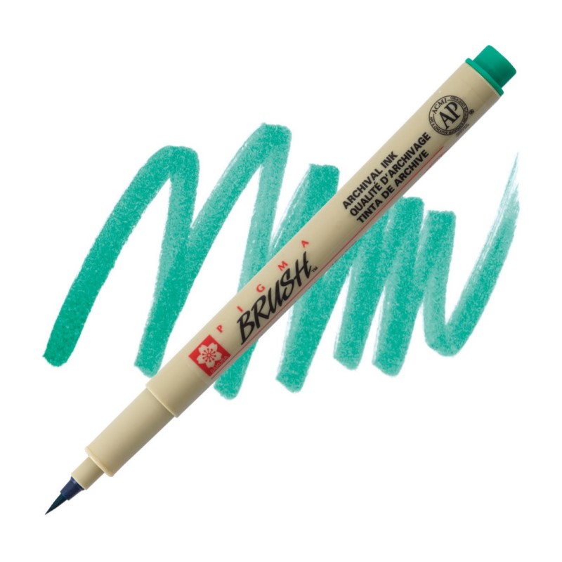 Sakura PIGMA MICRON BRUSH, zelená