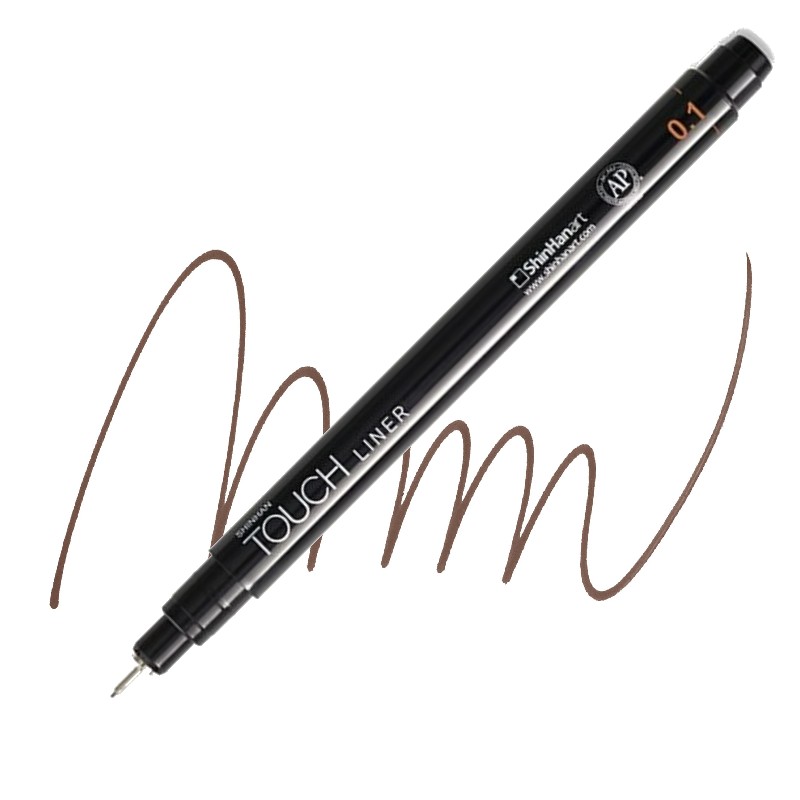 Technický liner TOUCH hnědý 0,1mm