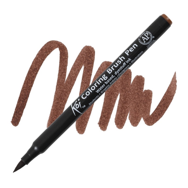Akvarelový fix Sakura KOI štětcový, Brown