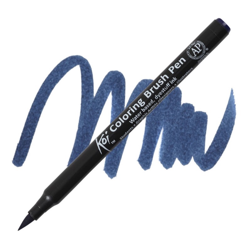 Akvarelový fix Sakura KOI štětcový, Prussian Blue