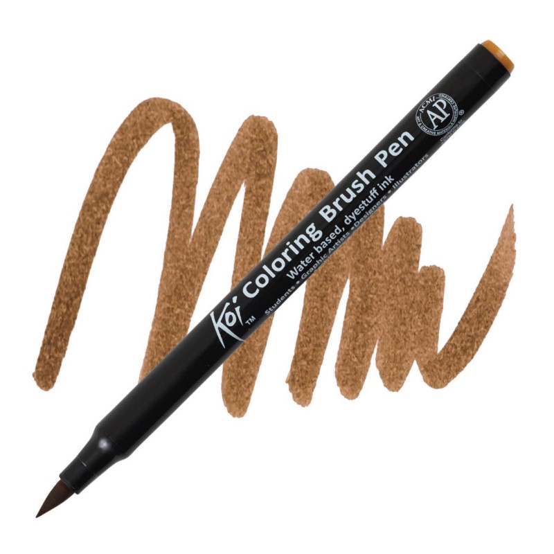 Akvarelový fix Sakura KOI štětcový, Dark Brown
