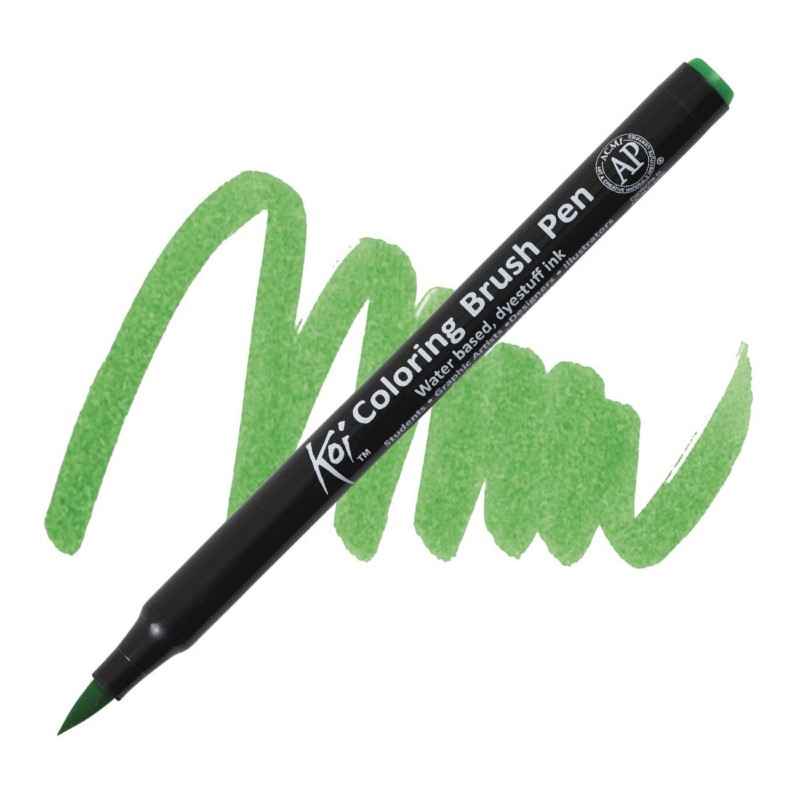 Akvarelový fix Sakura KOI štětcový, Emerald Green