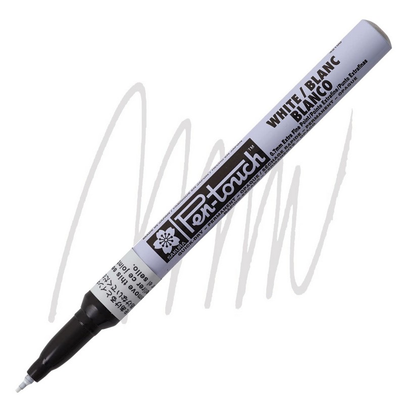 Laková fixa SAKURA Pen Touch 0,7mm, bílá