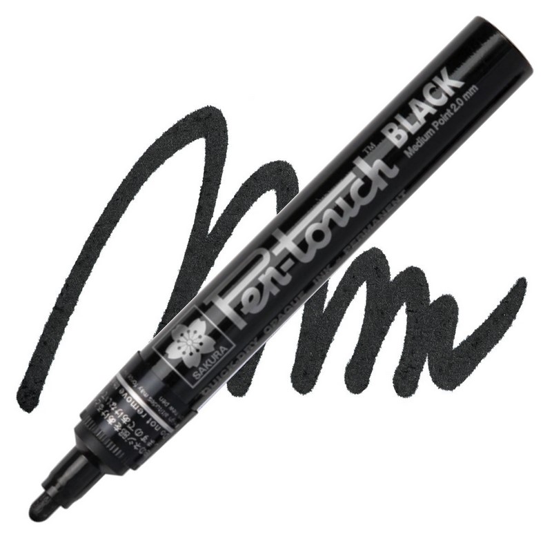 Laková fixa SAKURA Pen Touch 2mm, černá