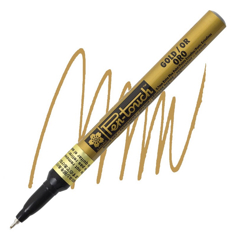 Laková fixa SAKURA Pen Touch 0,7mm, zlatá