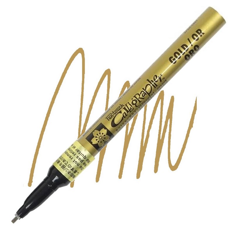 Laková fixa SAKURA Pen Touch CALLIGRAPHER 1,8mm, zlatá