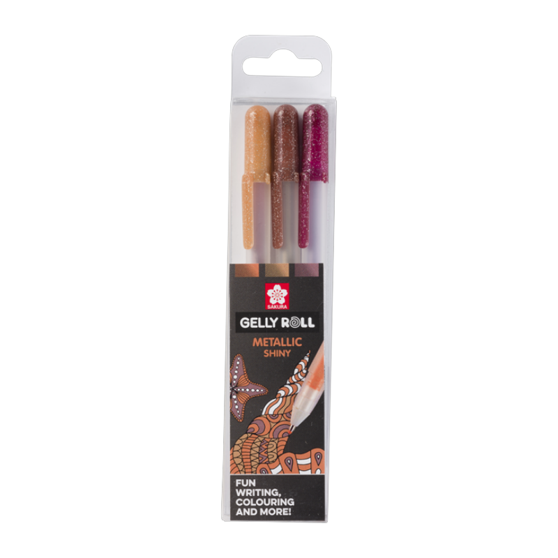 Sakura Gelly Roll METALLIC, set 3ks Nature