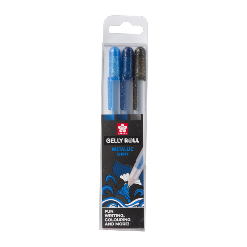 Sakura Gelly Roll METALLIC, set 3ks Ocean