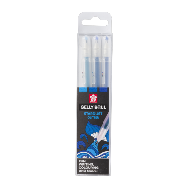 Sakura Gelly Roll STARDUST, set 3ks Ocean