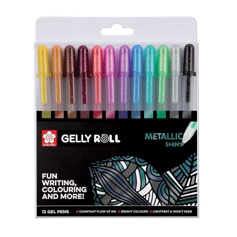 Sakura Gelly Roll METALLIC, set 12ks