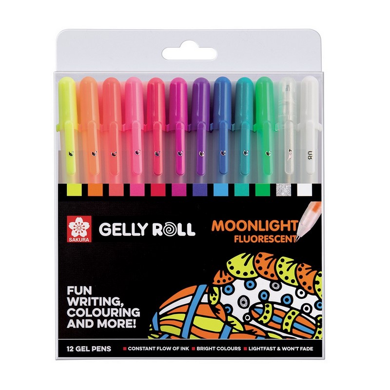 Sakura Gelly Roll MOONLIGHT, set 12ks Fluorescent