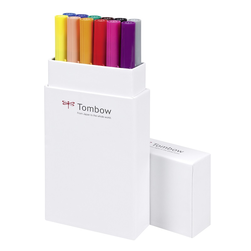 TOMBOW ABT akvarelový Dual Brush Pen, 12ks základní