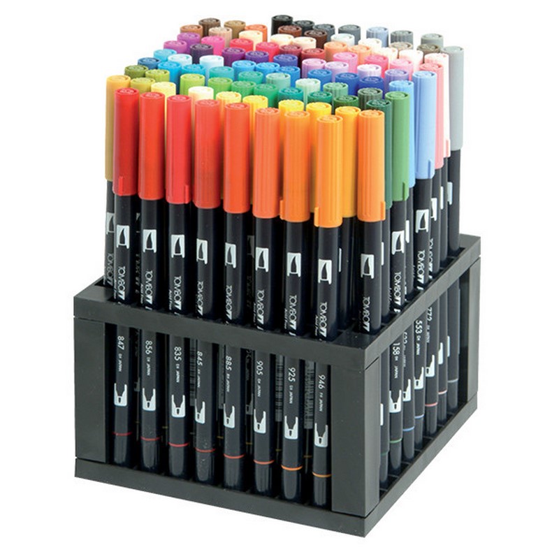 TOMBOW ABT akvarelový Dual Brush Pen, 96ks