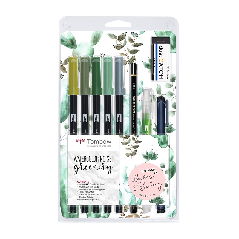 TOMBOW speciální edice May & Berry, 9ks "greenery"