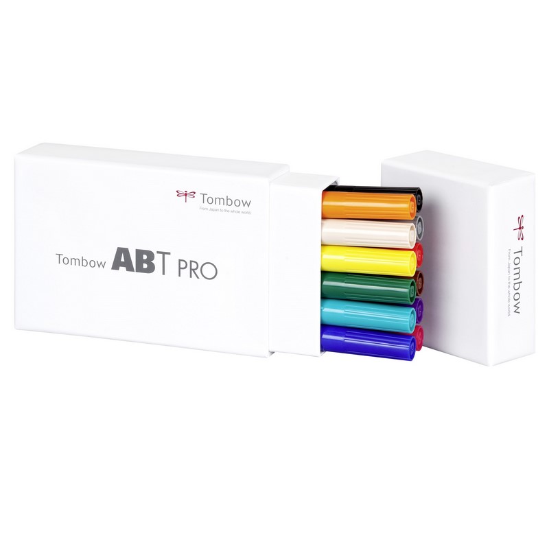 TOMBOW ABT PRO lihový Dual Brush Pen, 12ks základní