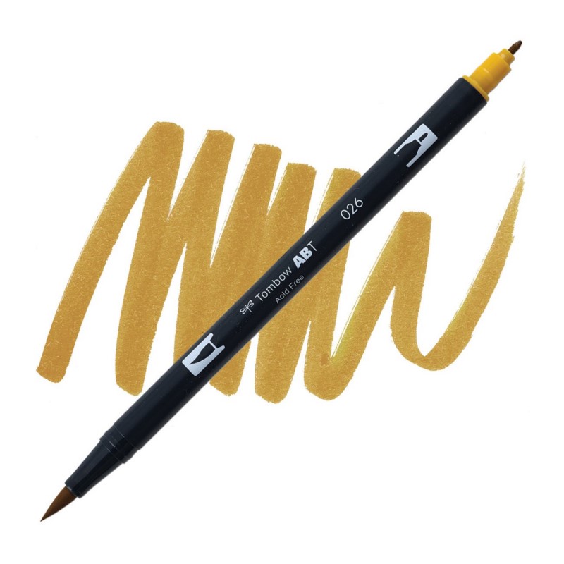 TOMBOW ABT akvarelový Dual Brush Pen, yellow gold 026