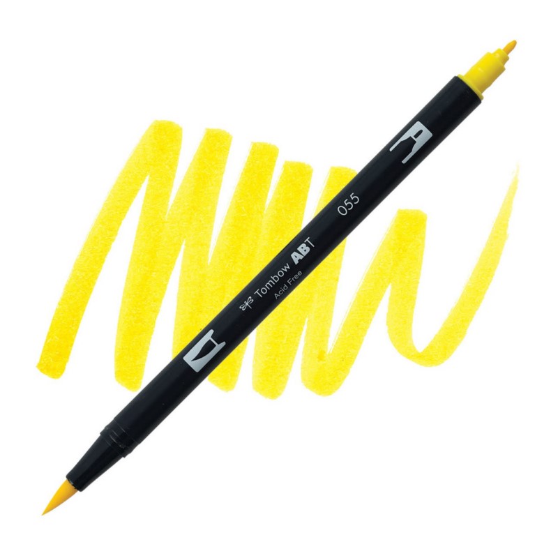TOMBOW ABT akvarelový Dual Brush Pen, process yellow 055