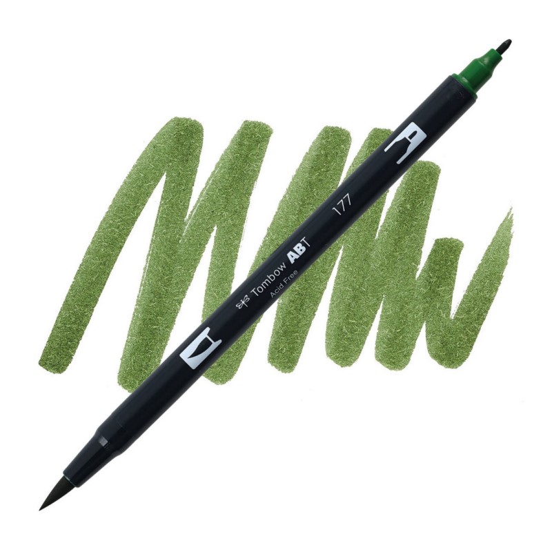 TOMBOW ABT akvarelový Dual Brush Pen, dark jade 177