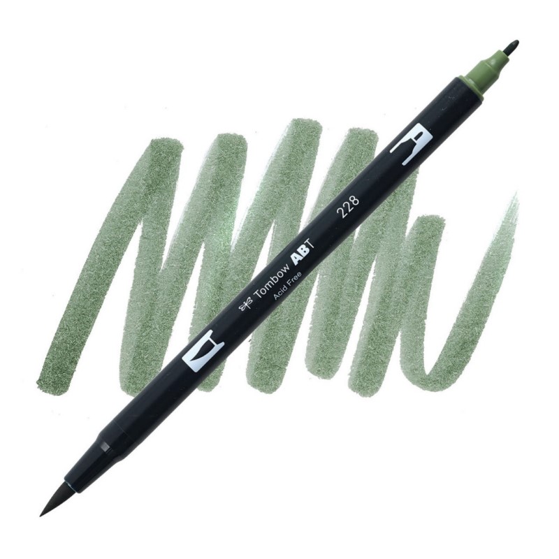 TOMBOW ABT akvarelový Dual Brush Pen, grey green 228