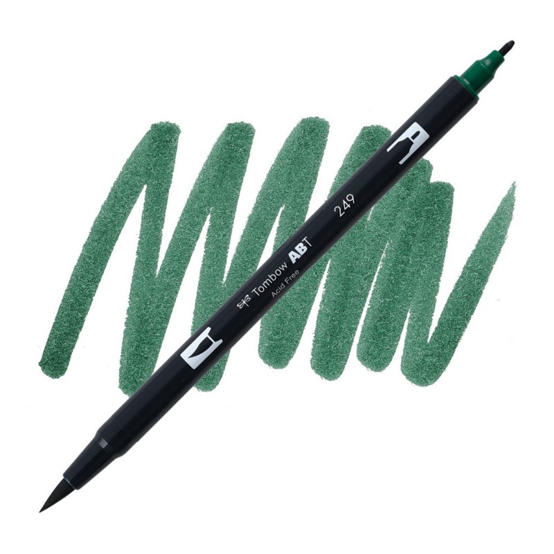 TOMBOW ABT akvarelový Dual Brush Pen, hunter green 249