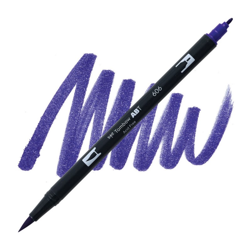 TOMBOW ABT akvarelový Dual Brush Pen, violet 606