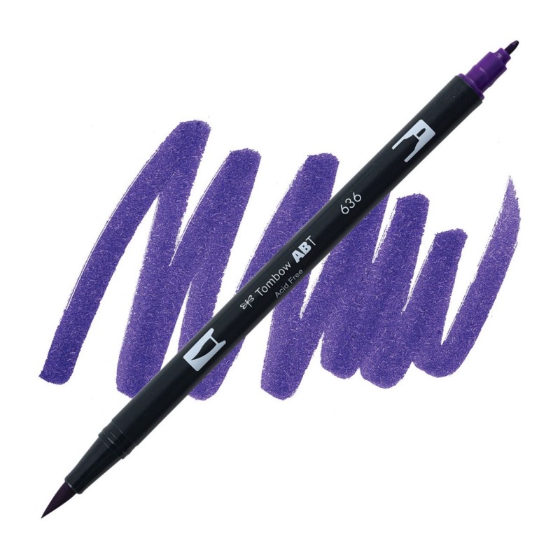 TOMBOW ABT akvarelový Dual Brush Pen, imperial purple 636