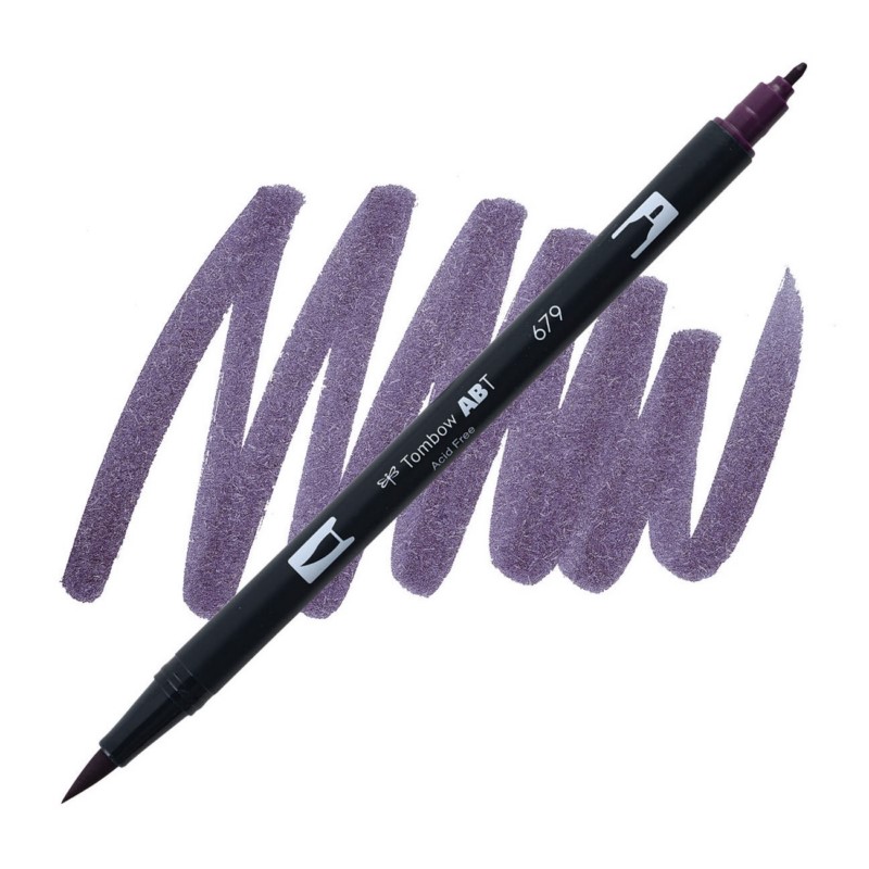 TOMBOW ABT akvarelový Dual Brush Pen, dark plum 679
