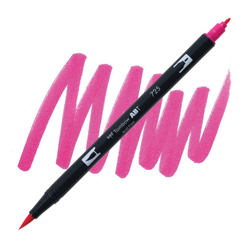 TOMBOW ABT akvarelový Dual Brush Pen, rhodamine red 725