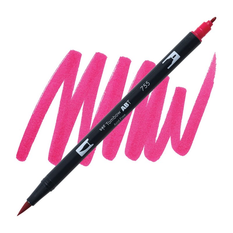 TOMBOW ABT akvarelový Dual Brush Pen, rubine red 755