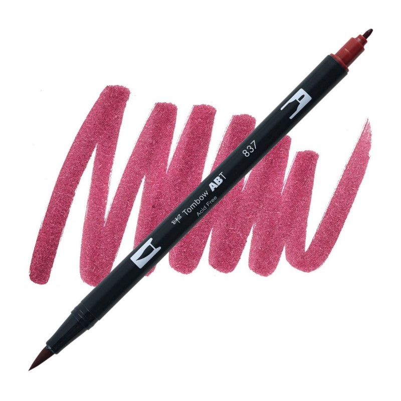TOMBOW ABT akvarelový Dual Brush Pen, wine red 837