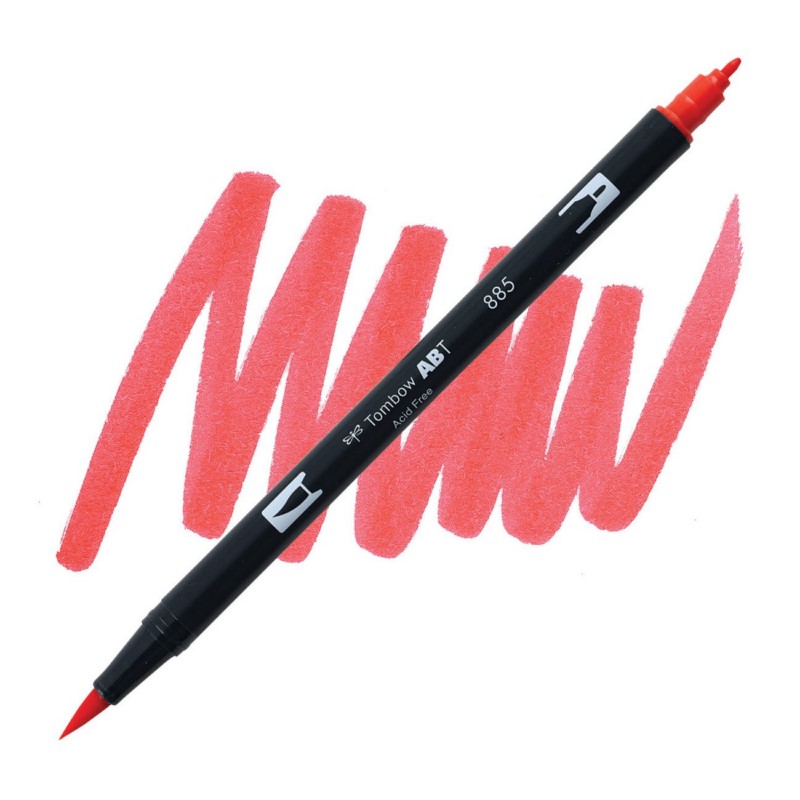 TOMBOW ABT akvarelový Dual Brush Pen, warm red 885