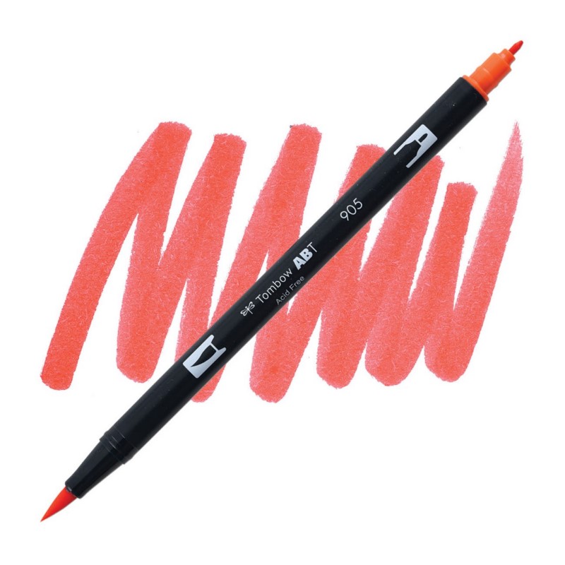 TOMBOW ABT akvarelový Dual Brush Pen, red 905