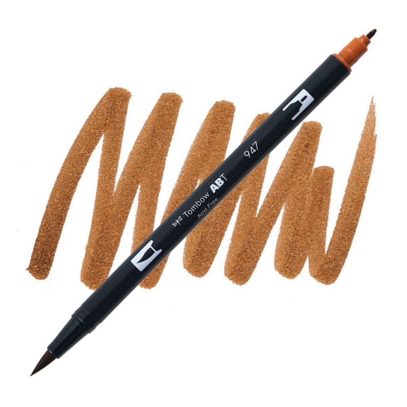 TOMBOW ABT akvarelový Dual Brush Pen, burnt sienna 947