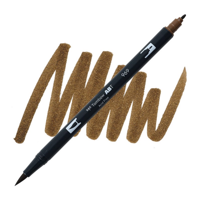 TOMBOW ABT akvarelový Dual Brush Pen, chocolate 969