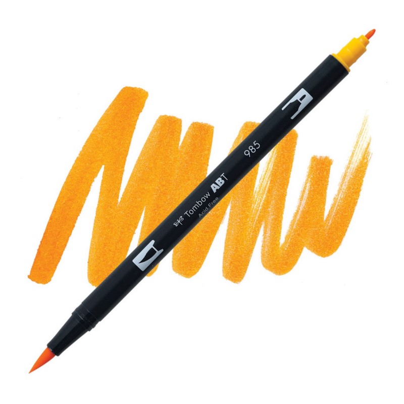 TOMBOW ABT akvarelový Dual Brush Pen, chrome yellow 985