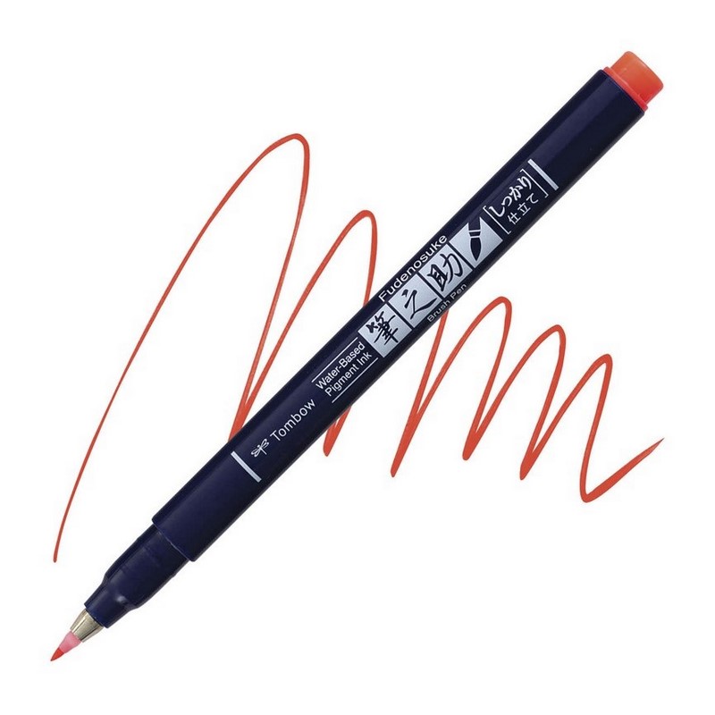 TOMBOW Fudenosuke, NEON červený