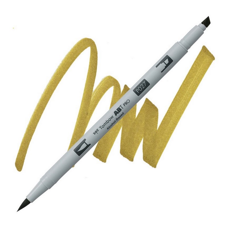 TOMBOW ABT PRO lihový Dual Brush Pen, dark ochre 027
