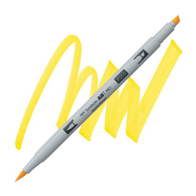 TOMBOW ABT PRO lihový Dual Brush Pen, process yellow 055