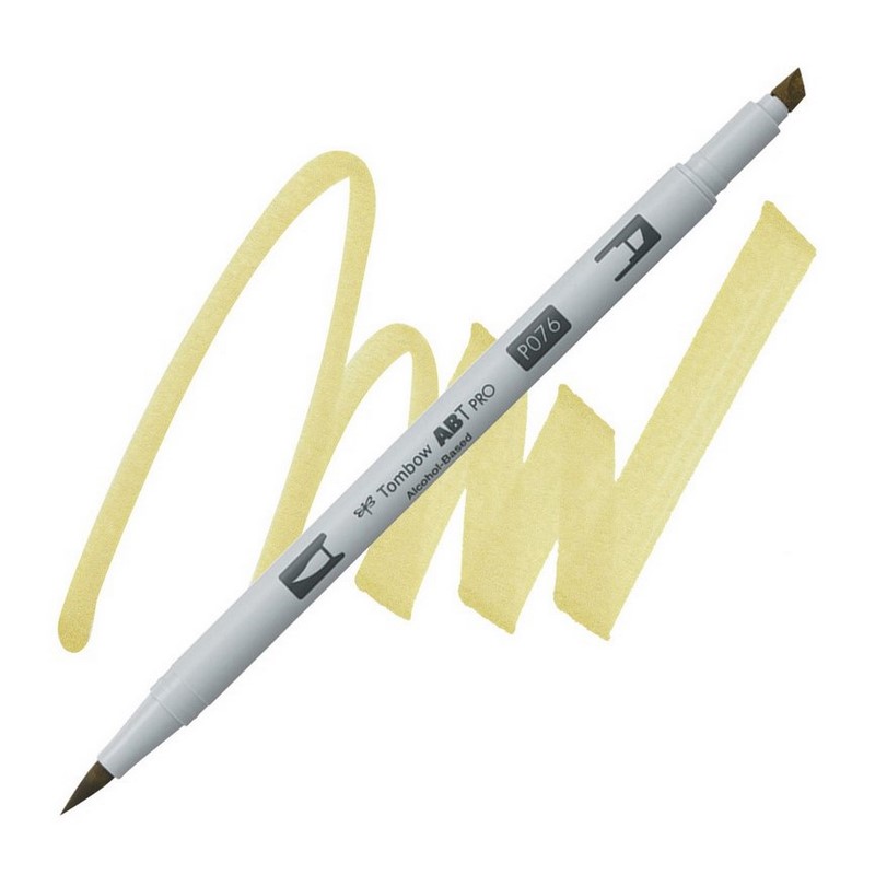 TOMBOW ABT PRO lihový Dual Brush Pen, green ochre 076