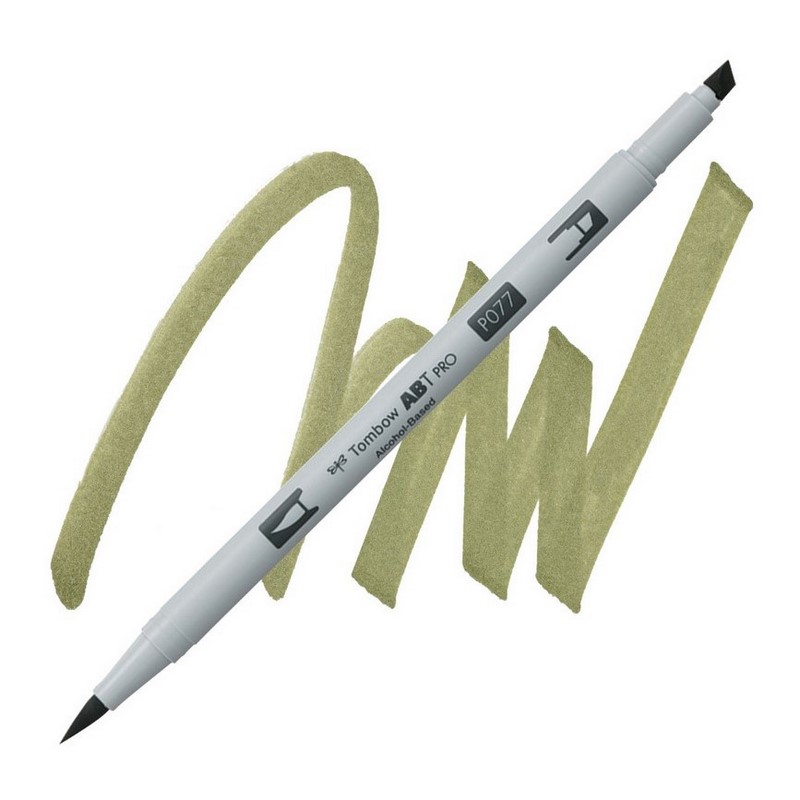 TOMBOW ABT PRO lihový Dual Brush Pen, antique bronze 077
