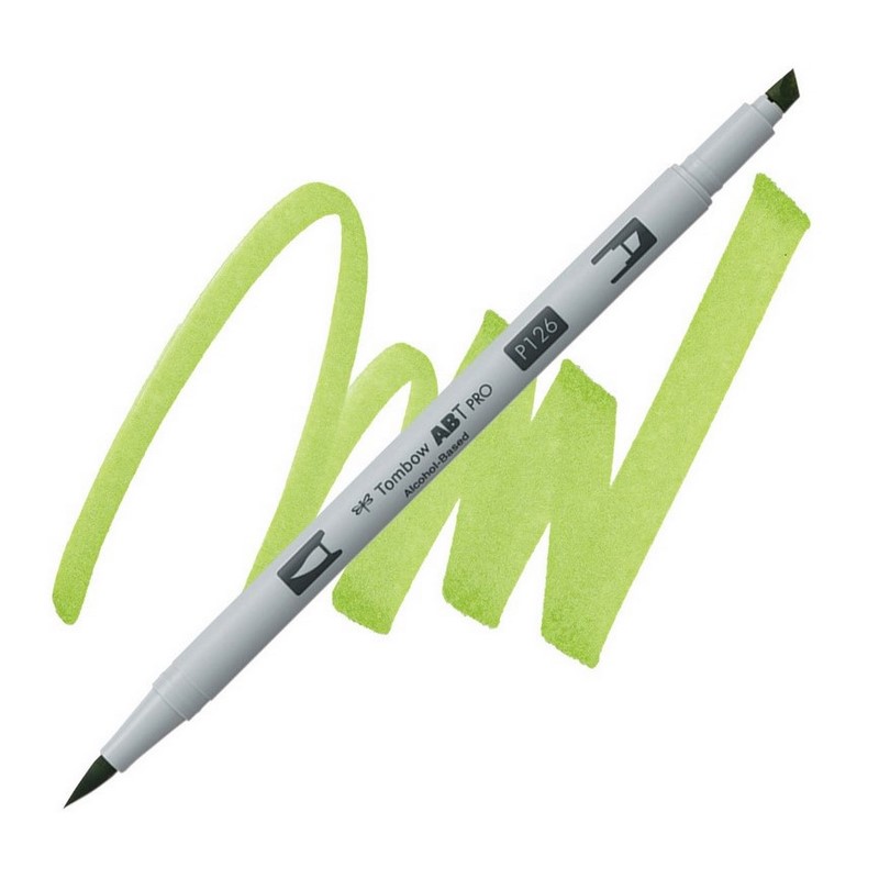 TOMBOW ABT PRO lihový Dual Brush Pen, light olive 126