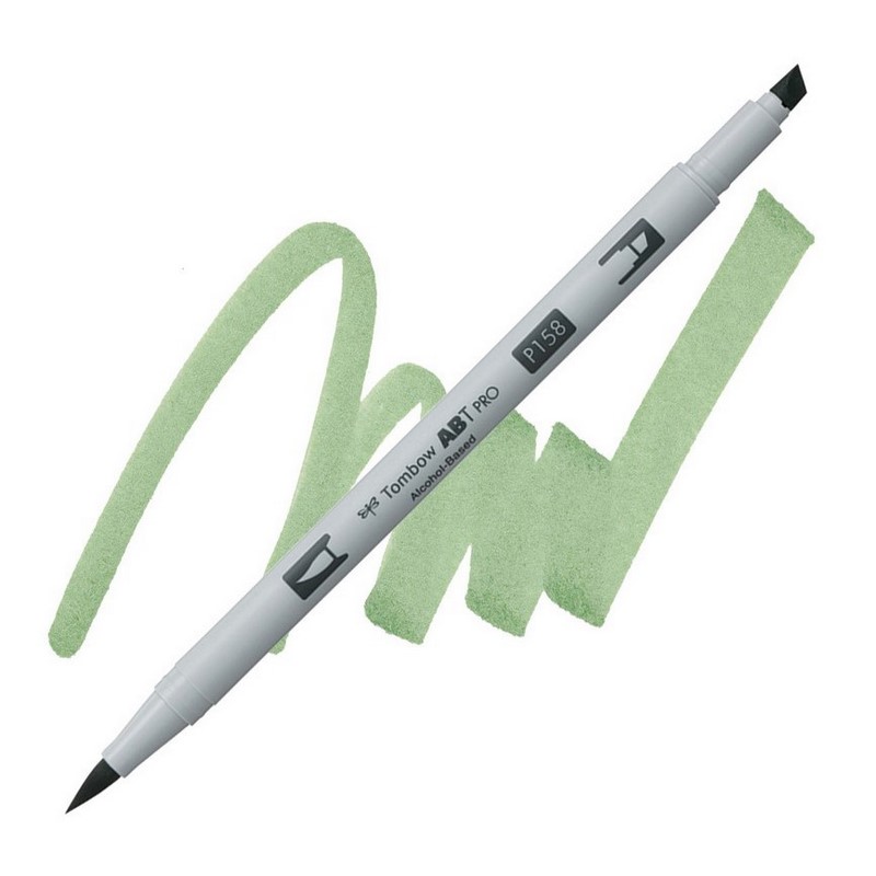 TOMBOW ABT PRO lihový Dual Brush Pen, dark olive 158