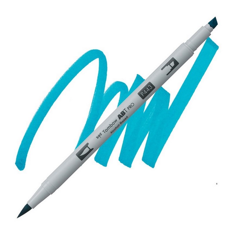 TOMBOW ABT PRO lihový Dual Brush Pen, turquoise 443